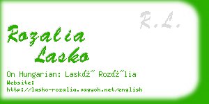 rozalia lasko business card